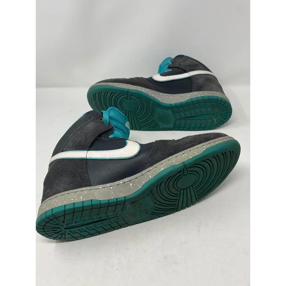 Nike Dunk High Dark Grey Dynamic Blue White Speckled 317982-052 Mens 11